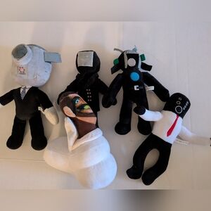 Skibidi Toilet Plush Toys (5 Pcs)